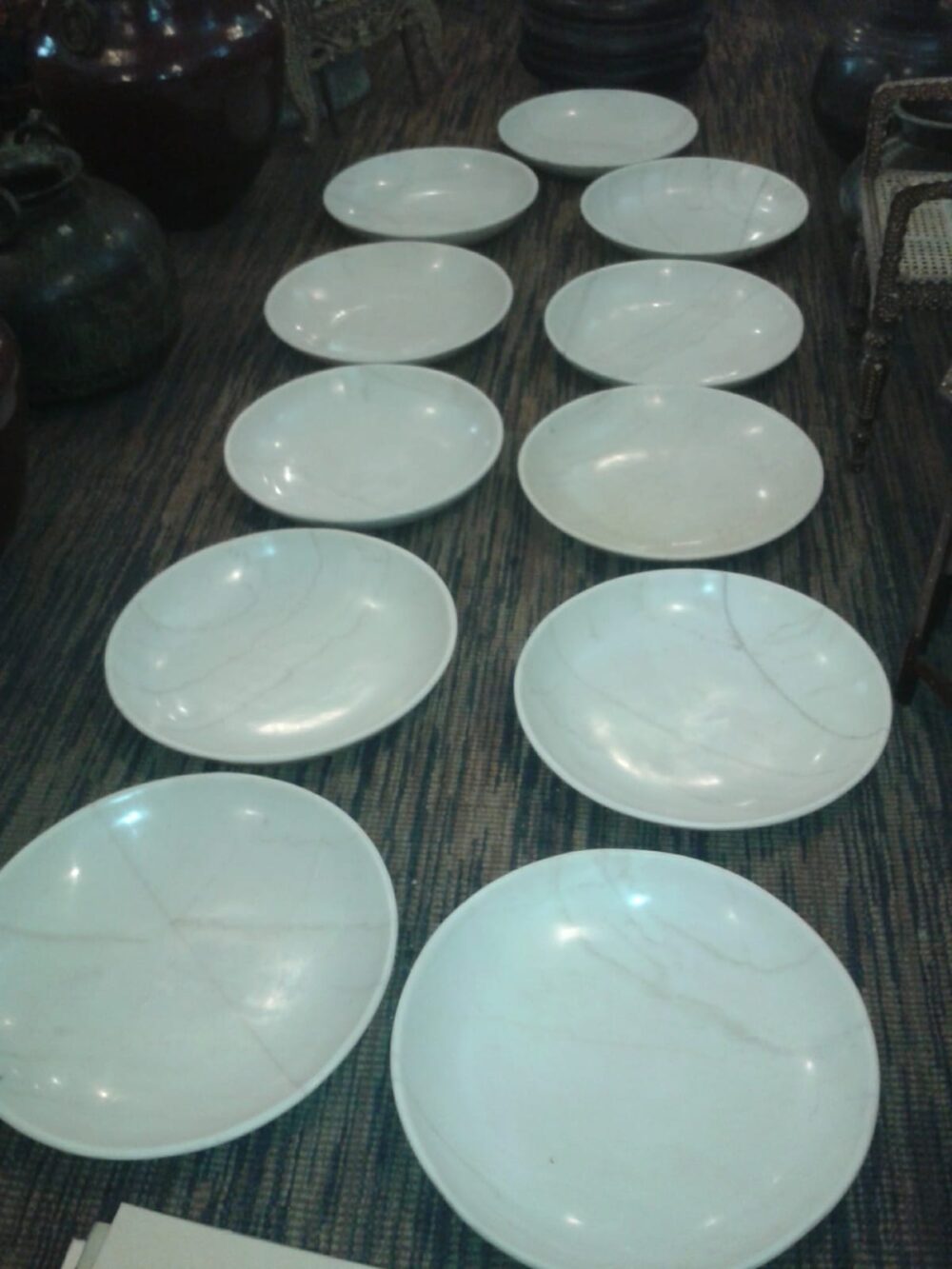 Thali in Plain Marbel